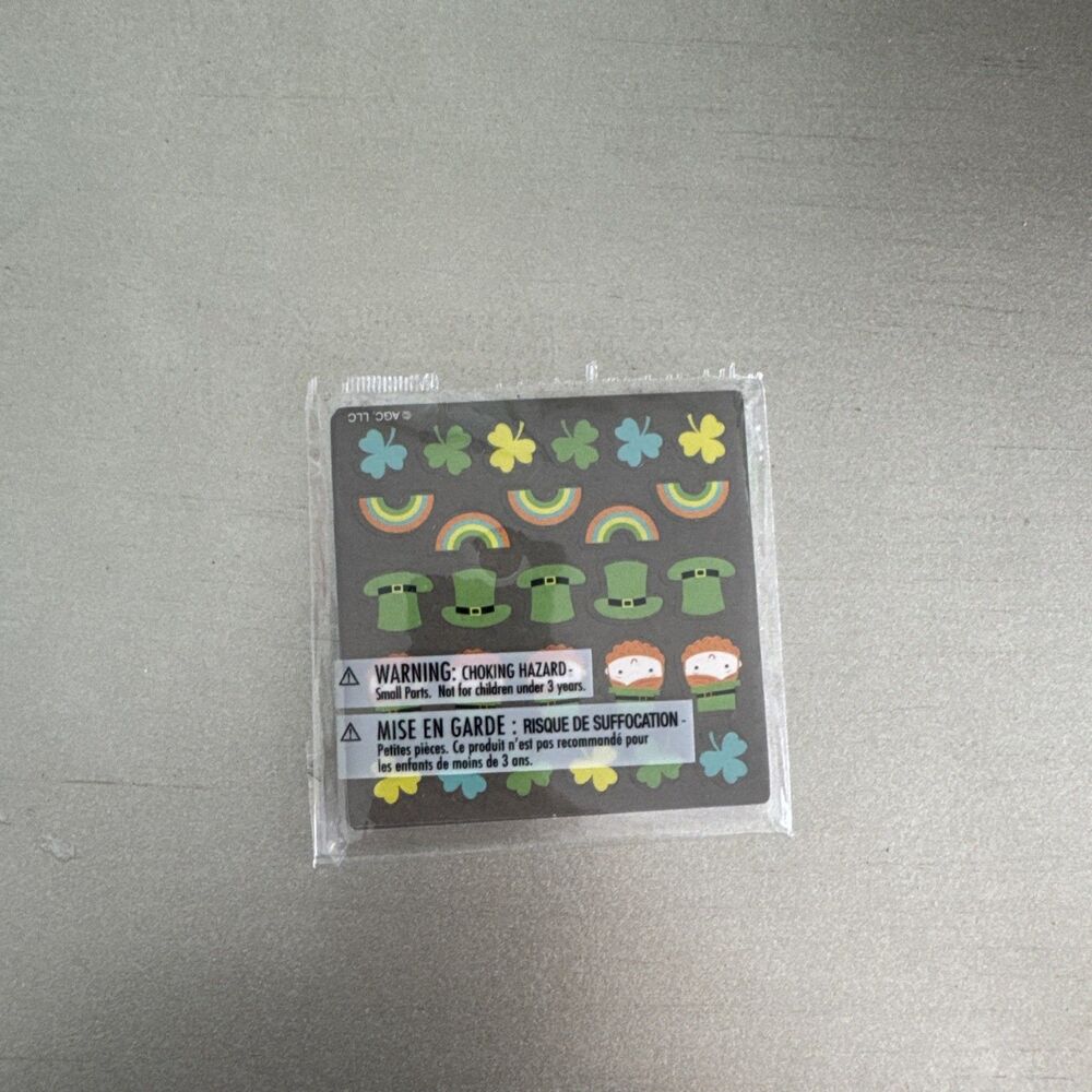 St. Patrick's Day Themed Stickers 12 pages of Mini Stickers For Face & Body